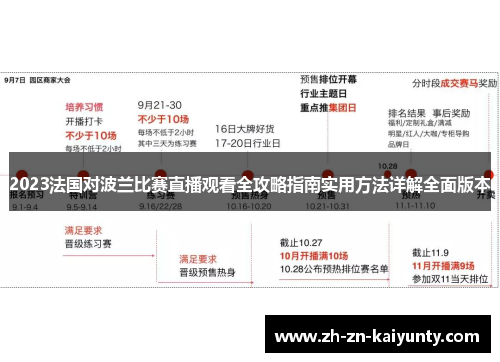 2023法国对波兰比赛直播观看全攻略指南实用方法详解全面版本